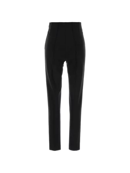 Pantaloni Jil Sander cu talie înaltă negru