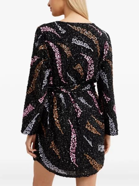 Rochie One Teaspoon cu paiete de costum negru