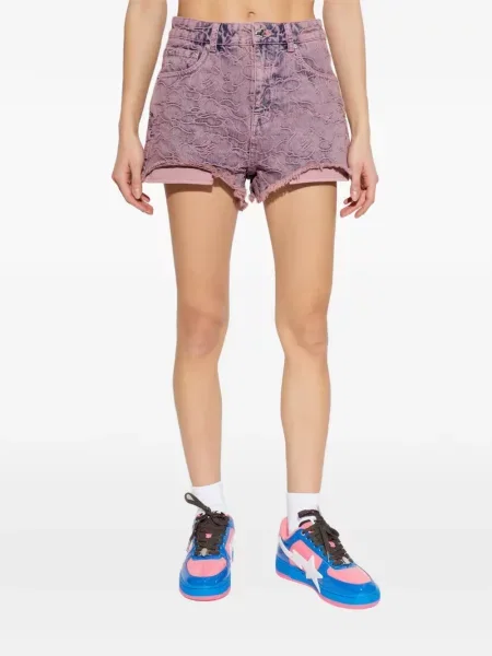 Pantaloni scurți A Bathing Ape® cu broderie roz