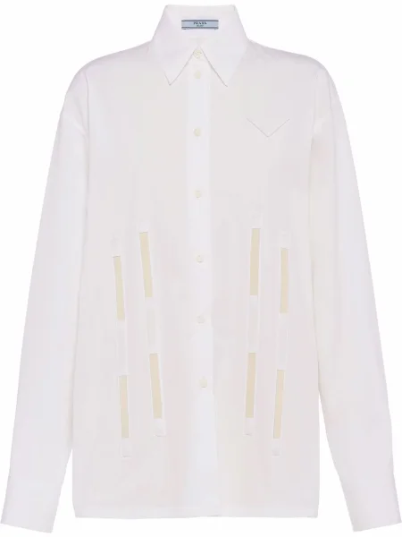 Дълго риза Prada бяло