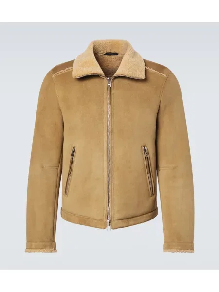 Geanta de piele Tom Ford maro