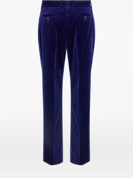 Pantaloni Tom Ford de catifea albastru