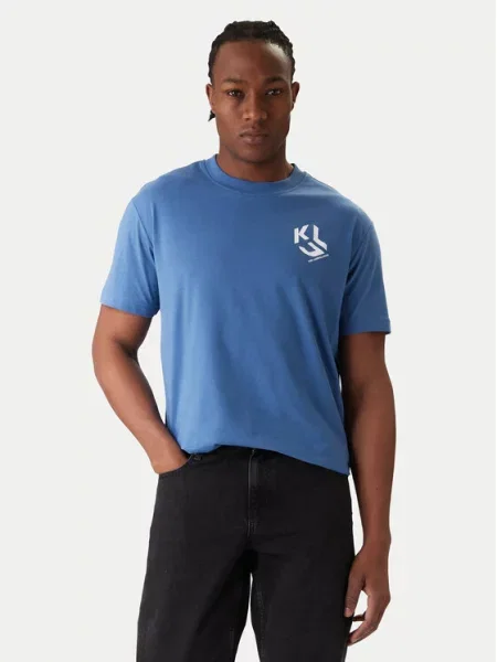 Karl Lagerfeld Jeans T-Shirt niebieski