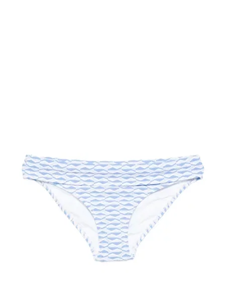 Bikini Heidi Klein cu imagine cu imprimeu geometric albastru