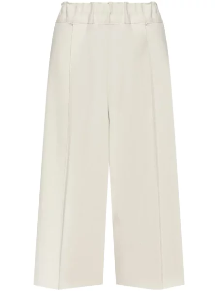 Pantaloni Issey Miyake plisate alb