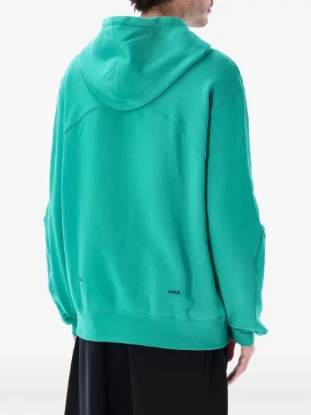 Iš natūralios odos retro stiliaus kelnės Nike apvaliu kaklu ruda