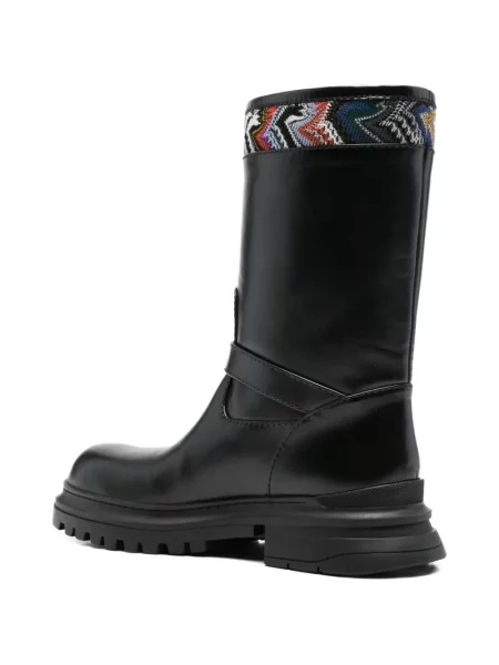Botine Missoni cu cataramă negru