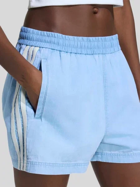 Adidas Originals szorty jeansowe niebieskie