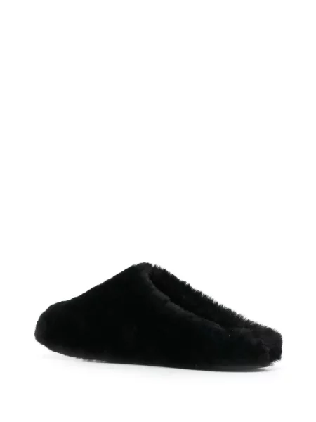 Papuci Givenchy din piele de oaie cu autograf negru