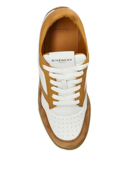 Sneakerși Givenchy cu șireturi din piele alb
