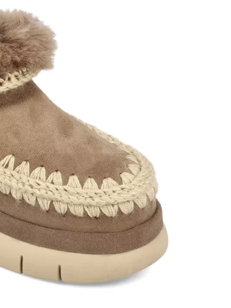 Cizme scurte Mou din piele de căprioară maro