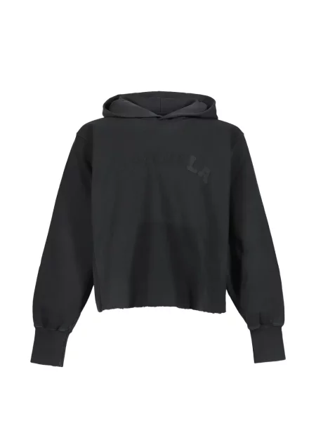 Hanorac cu glugă Maison Margiela cu autograf negru