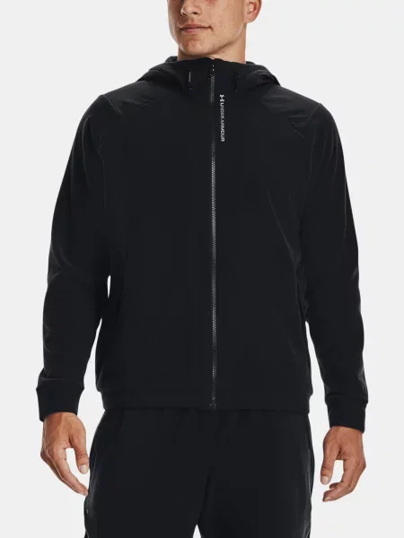 Hanorac cu glugă Under Armour din fleece negru