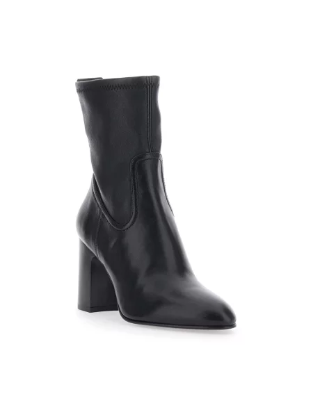 Botki Stuart Weitzman skórzane czarne