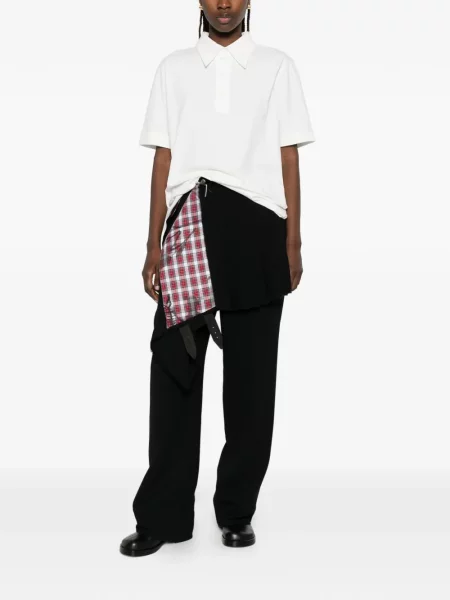 Tricou polo Mm6 Maison Margiela alb