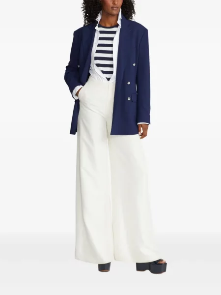 Šilkinės kelnės Ralph Lauren Collection balta