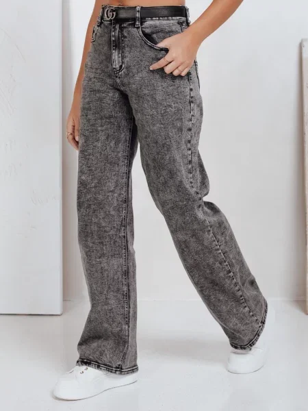 Široké džíny Dstreet černé