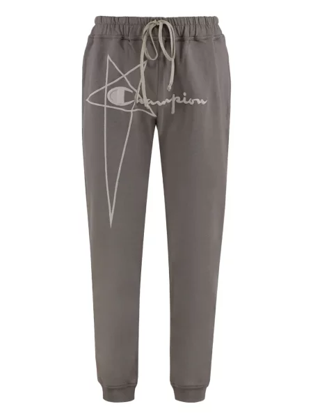 Kalhoty Rick Owens šedé