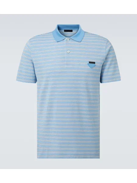 Csíkos pólóing Prada kék