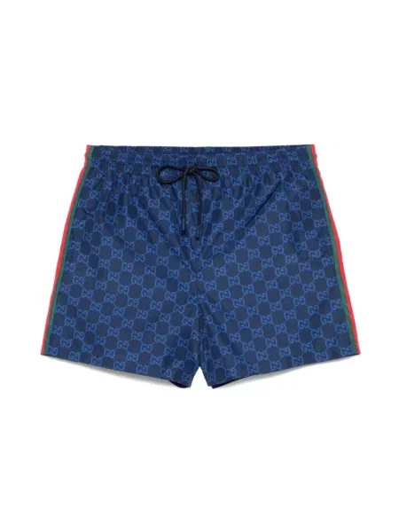 Kąpielówki Gucci w paski niebieskie