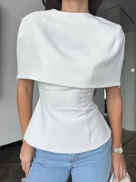 Топ Lilove текстиль/віскоза білий