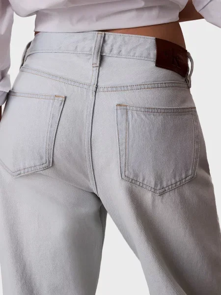 Прямі джинси Calvin Klein Jeans білі