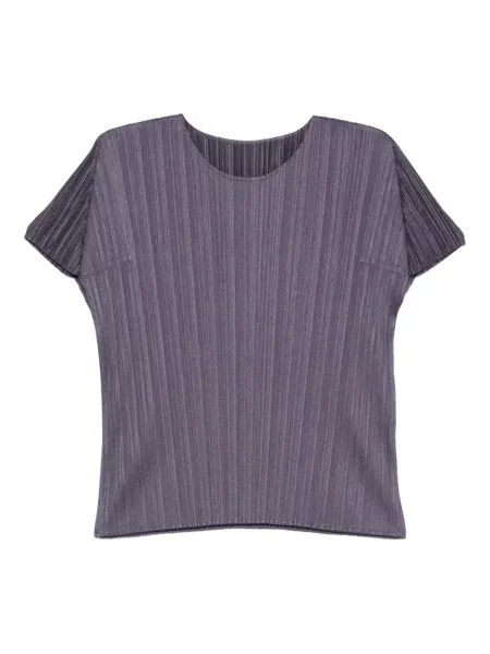 Plisirani kratak top Pleats Please Issey Miyake plava