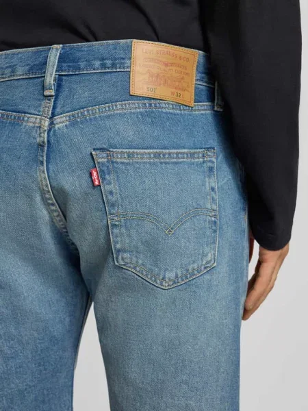 Bermudy o kroju wide leg w stylu model Levi's niebieskie