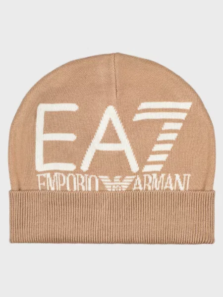Шапка Ea7 Emporio Armani коричнева