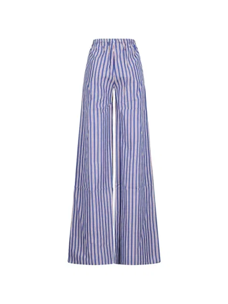 Pantaloni The Andamane de lână albastru