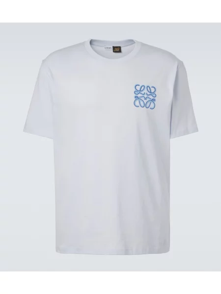 Tricou Loewe din jerseu albastru