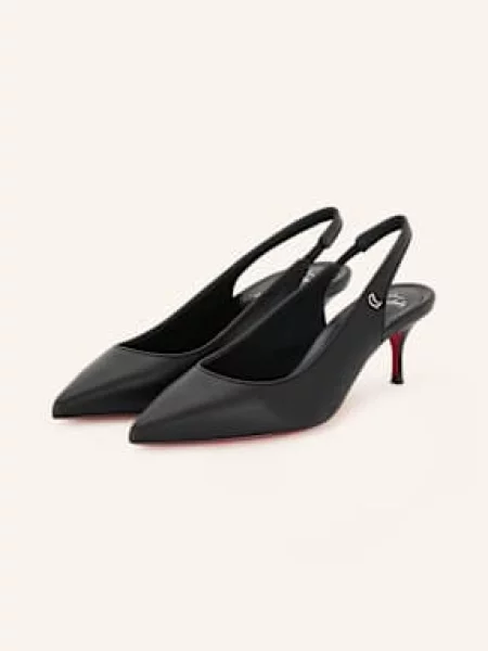 Christian Louboutin Czółenka Z Odkrytą Piętą Sporty Kate Sling 55 schwarz czarna