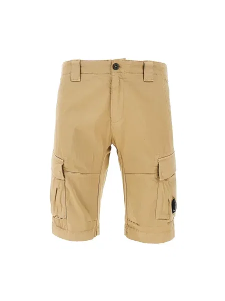Satynowe szorty cargo C.p. Company beżowe