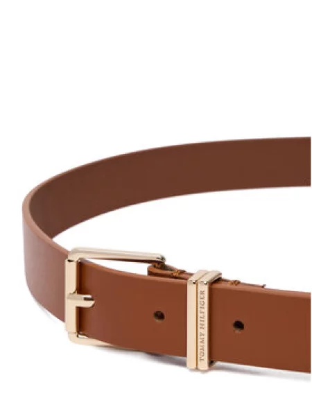 Pásek Tommy Hilfiger Th Square hnědá