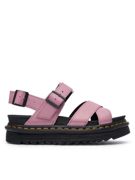 Sandály Dr. Martens růžové