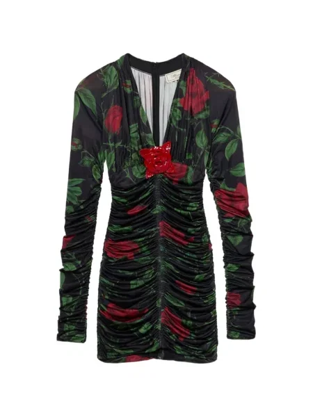 Raštuota mini suknelė Blumarine juoda