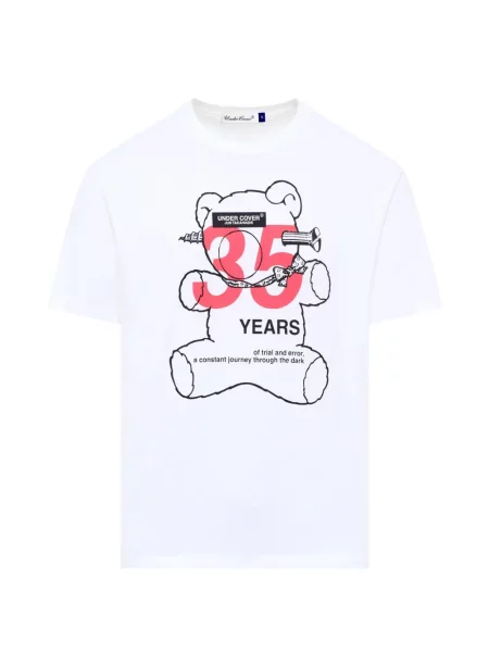 Tricou Undercover cu imagine alb