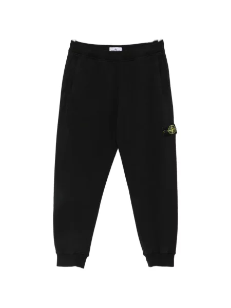 Pantaloni Stone Island cu strasuri alergare negru