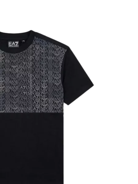 Dětské tričko Ea7 Emporio Armani černé