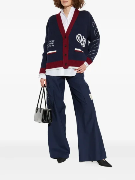 Pantaloni Off-white alb