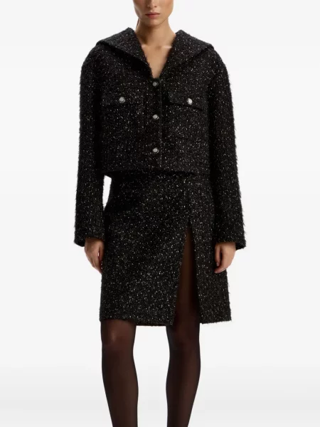 Sacou 12 Storeez din tweed negru