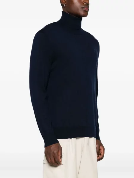 Șosete Polo Ralph Lauren cu broderie în carouri plisate albastru