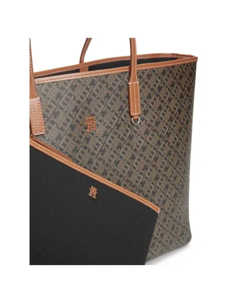 Tommy Hilfiger Kabelka Th Monoplay Maxi Tote Le čierna