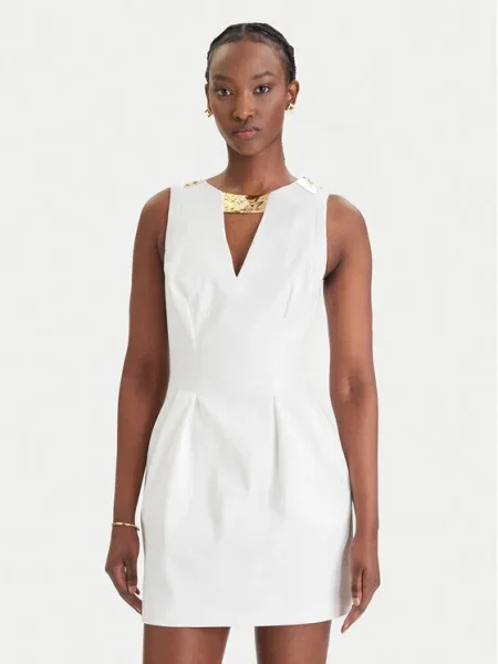 Elisabetta Franchi rochie alb
