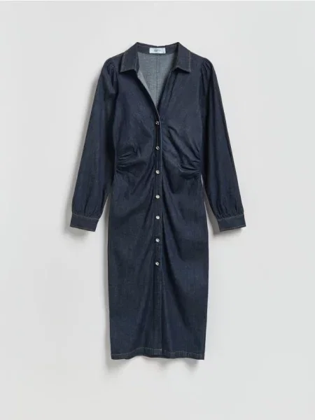 Reserved Rochie midi de blugi bleumarin