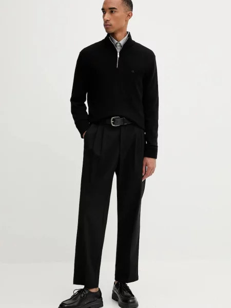 Pulover Calvin Klein de lână negru