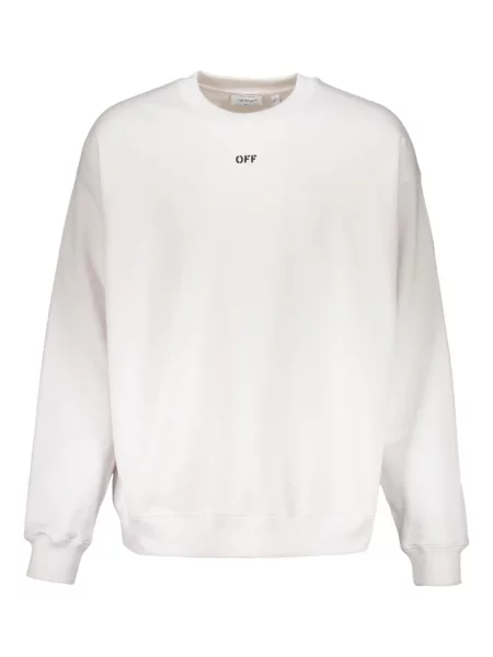 Hanorac Off-white cu imagine alb