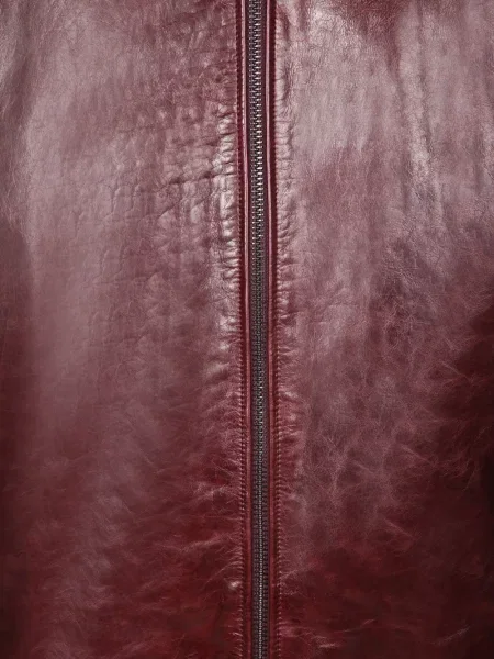 Geanta de piele Emporio Armani roșu