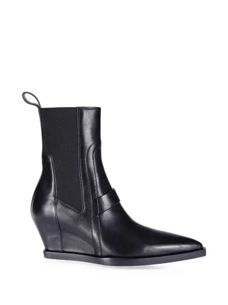 Cizme scurte Rick Owens cu pană negru