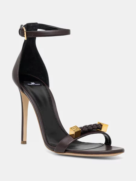 Elisabetta Franchi sandale de piele maro